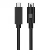 EXSYS USB 3.2 Gen 2x1 USB-C Kabel 1m Schwarz mit Einzelschraubensicherung (EX-K1595V-1.0)