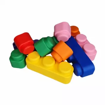 Gerardo's Toys Weiche Bausteine Set, 71 Teile, EVA-Schaum, Mehrfarbig