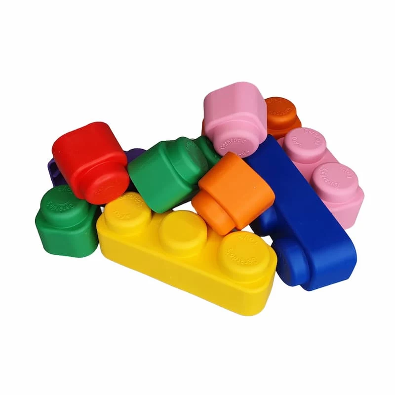 Gerardo's Toys Weiche Bausteine Set, 71 Teile, EVA-Schaum, Mehrfarbig