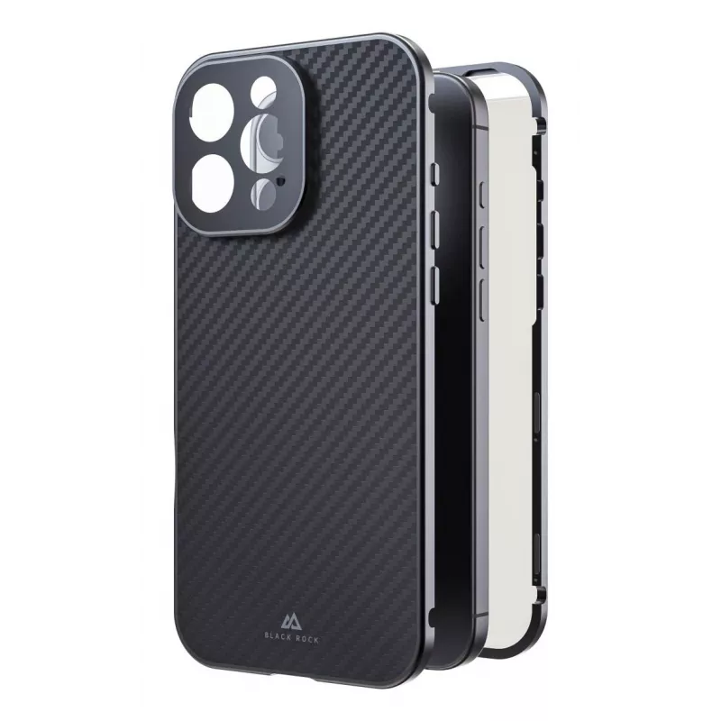 Black Rock Cover 360° Glass für Apple iPhone 16 Pro Max, Echt Carbon (00228101)