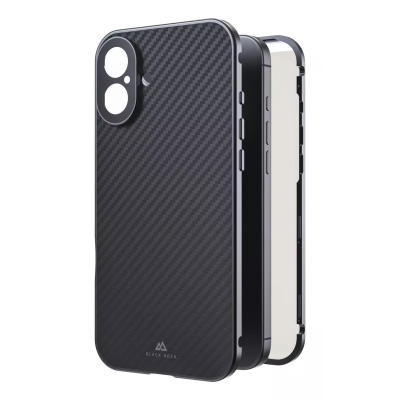 Black Rock Cover 360° Glass für Apple iPhone 16 Plus, Echtcarbon (00228105)
