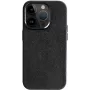 CYOO Alcantara Hülle für Apple iPhone 15 Plus, Schwarz CY123273