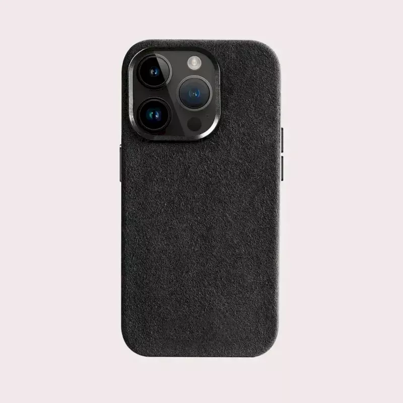 Cyoo Alcantara Hülle für iPhone 15 Pro Max Schwarz (CY123275)