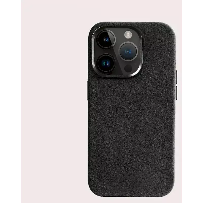 Cyoo Alcantara Hülle für iPhone 15 Pro Max Schwarz (CY123275)