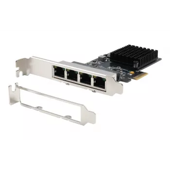 EXSYS EX-6083 PCIe x4 Gigabit Ethernet 4-Port Low-Profile Netzwerkkarte