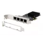 EXSYS EX-6083 PCIe x4 Gigabit Ethernet 4-Port Low-Profile Netzwerkkarte