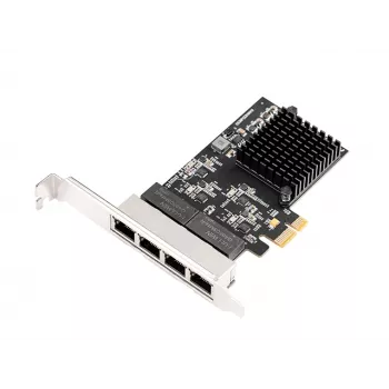 EXSYS EX-6083 PCIe x4 Gigabit Ethernet 4-Port Low-Profile Netzwerkkarte
