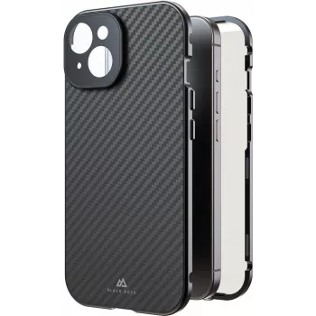 Black Rock Cover 360° Glas für Apple iPhone 16, Echtcarbon (00228085)