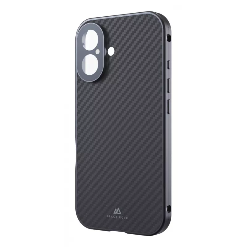 Black Rock Cover 360° Glas für Apple iPhone 16, Echtcarbon (00228085)
