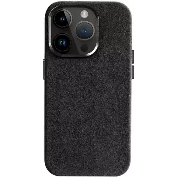 CYOO Alcantara Hülle für iPhone 15 Pro Schwarz (CY123274)