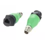 EXSYS EX-49544 M12 X-Code 8-Pin Stecker auf RJ45 Buchse IP67 Industrie-Ethernet-Adapter, 10 Gbps