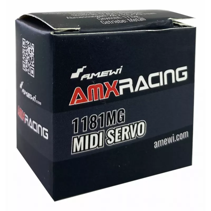 Amewi Micro-Servo AMXRacing 1181MG Midi Analog Servo Metallgetriebe (28445)