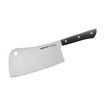 Samura Harakiri Fleischbeil 180 mm AUS-8 Edelstahl Schwarz