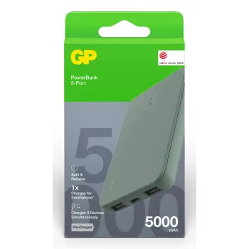 GP PowerBank B+ Series 5000 mAh Moosgrün (GPPBB05BGYBSR523)