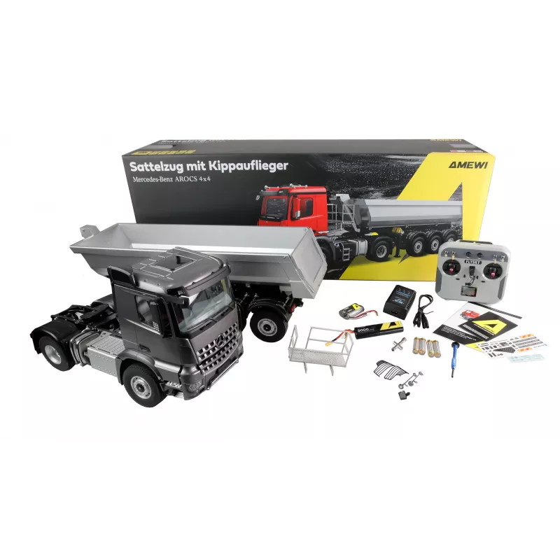 Amewi Mercedes-Benz Arocs Sattelzug 1:14 RTR Anthrazit (22696)