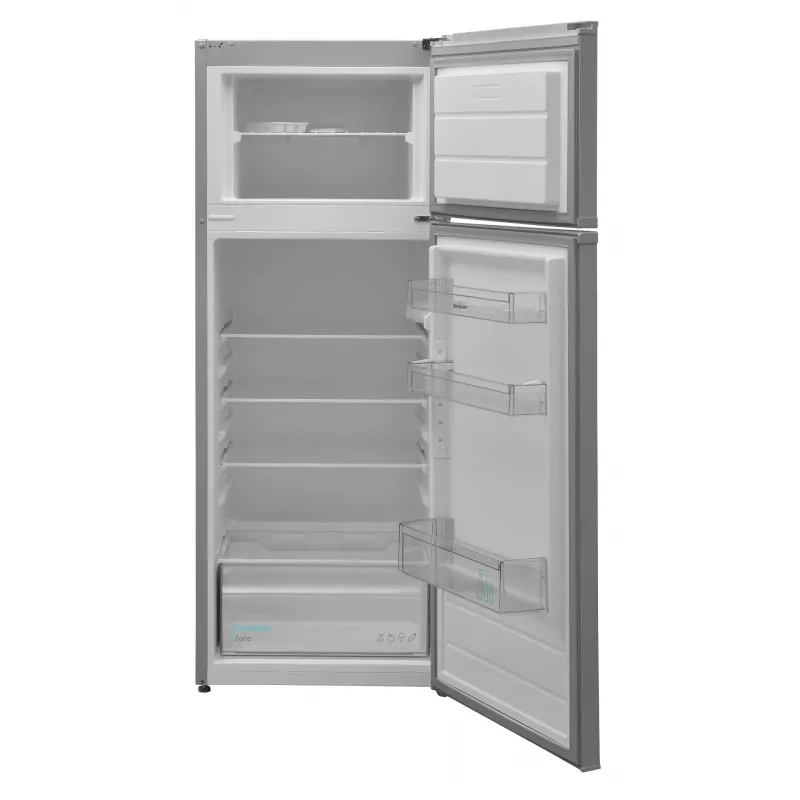 SHARP SJ-FTB01ITXSE-EU Freistehender Kühl-Gefrierschrank, 171 L, Silber
