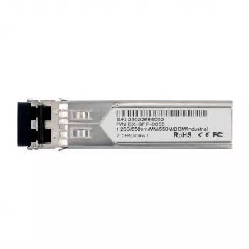 EXSYS EX-SFP-0055 SFP Transceiver LC Duplex Multimode 550m 1,25Gbps 850nm -40°C bis 80°C
