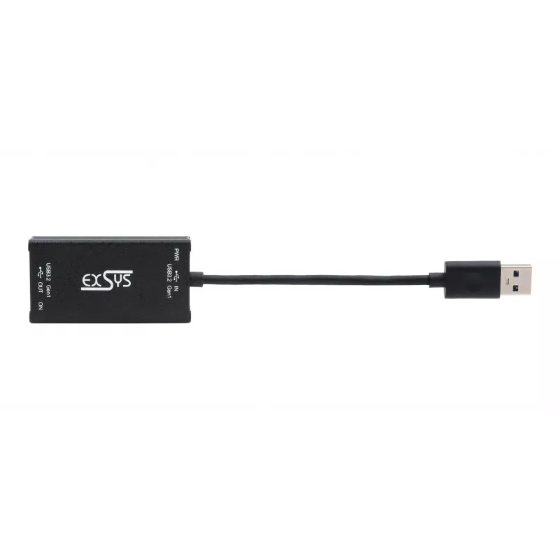 EXSYS EX-1501HMVS-A 1-Port USB 3.2 Gen 1 Industrie-Hub mit 15KV ESD-Überspannungsschutz