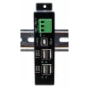 EXSYS EX-1594HMS USB 2.0 4-Port Industrie-Hub mit DIN-Schienen-Kit