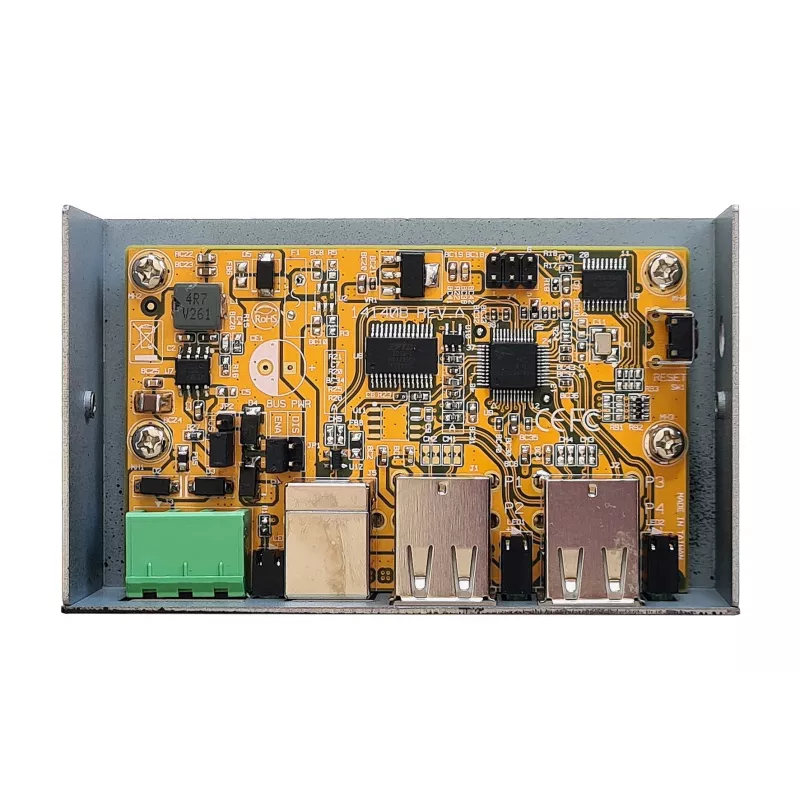 EXSYS EX-1594HMS USB 2.0 4-Port Industrie-Hub mit DIN-Schienen-Kit