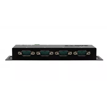 EXSYS EX-6164 4-Port RS-232 Serial Device Server, Ethernet zu Serial, Metall, 10/100 Mbps, Virtual COM