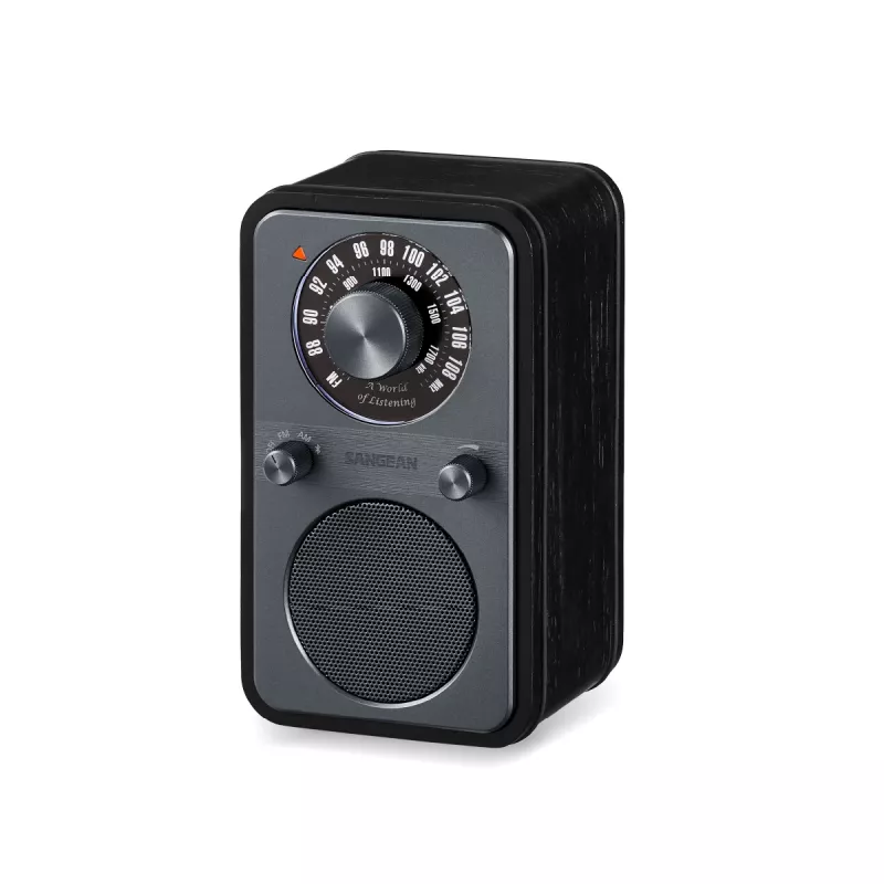 Sangean WR-9 Tragbares FM/AM-Radio Echtholz Midnight Oak mit Bluetooth 8W