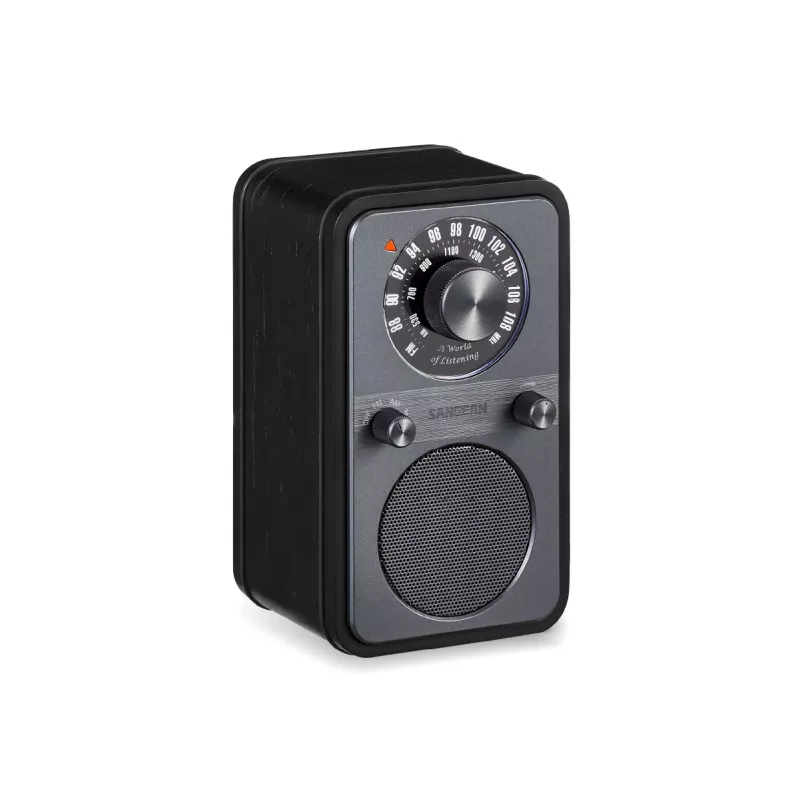 Sangean WR-9 Tragbares FM/AM-Radio Echtholz Midnight Oak mit Bluetooth 8W