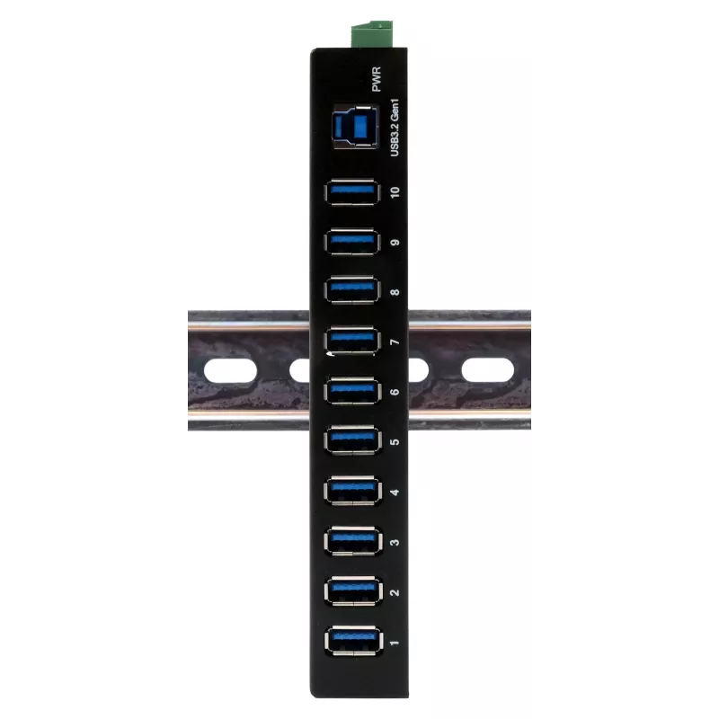 EXSYS EX-11290HMS USB 3.2 Gen 1 10-Port Hub mit 12V/5A Netzteil