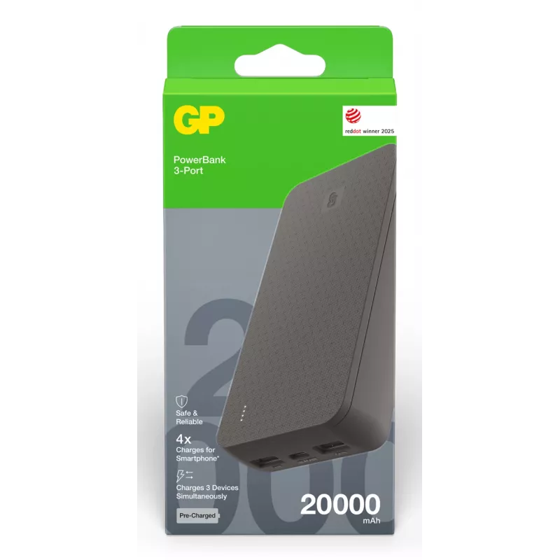 GP PowerBank B+ 20000 mAh Schwarz GPPBB20BBKBSR554