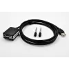 EXSYS USB 2.0 auf RS-232 Seriell Adapter mit +5V und LED, FTDI Chipsatz (EX-1311-2F-5V)