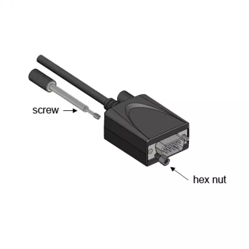 EXSYS USB 2.0 auf RS-232 Seriell Adapter mit +5V und LED, FTDI Chipsatz (EX-1311-2F-5V)
