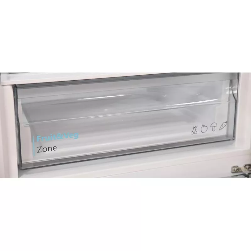SHARP SJ-FTB03ITXLE-EU Freistehender Kühl-Gefrierschrank, 242 L Gesamtvolumen, 161 cm Höhe, Edelstahl-Look