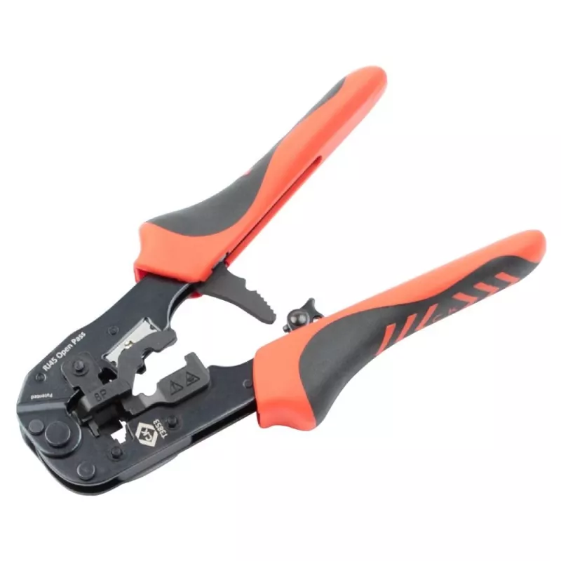 C.K Tools T3853 Crimpzange für Modularstecker für RJ11 RJ12 RJ45