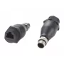 EXSYS EX-49504 M12 A-Code 8-Pin Stecker auf RJ45 Buchse Industrial Ethernet Adapter, IP67