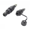 EXSYS EX-49504 M12 A-Code 8-Pin Stecker auf RJ45 Buchse Industrial Ethernet Adapter, IP67