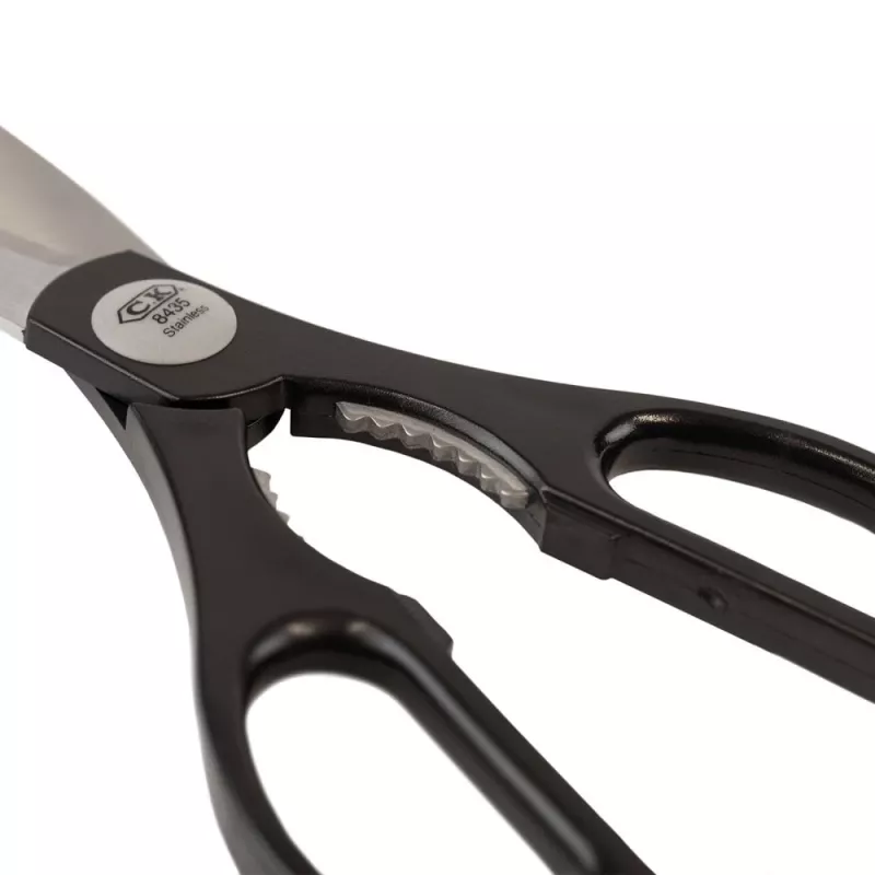 C.K Tools C8435 Universal-Schere 145 mm Edelstahl mikrozahnige Klinge mit Abisolierkerbe