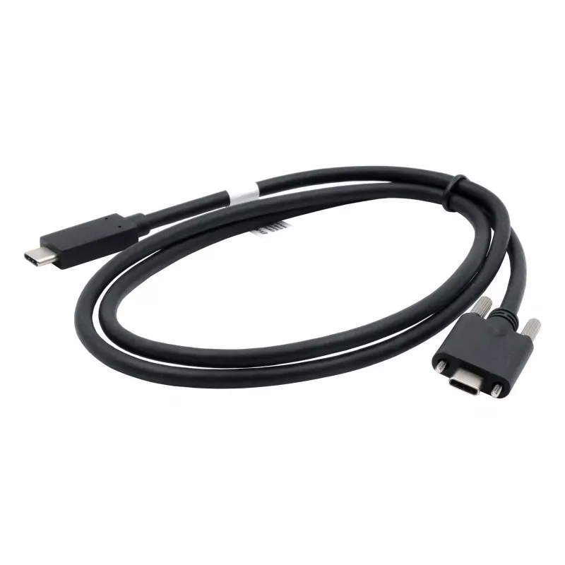 EXSYS USB 3.2 Gen 2x1 Kabel C-C mit Rändelschrauben, 1m, Schwarz (EX-K1591V-1.0)