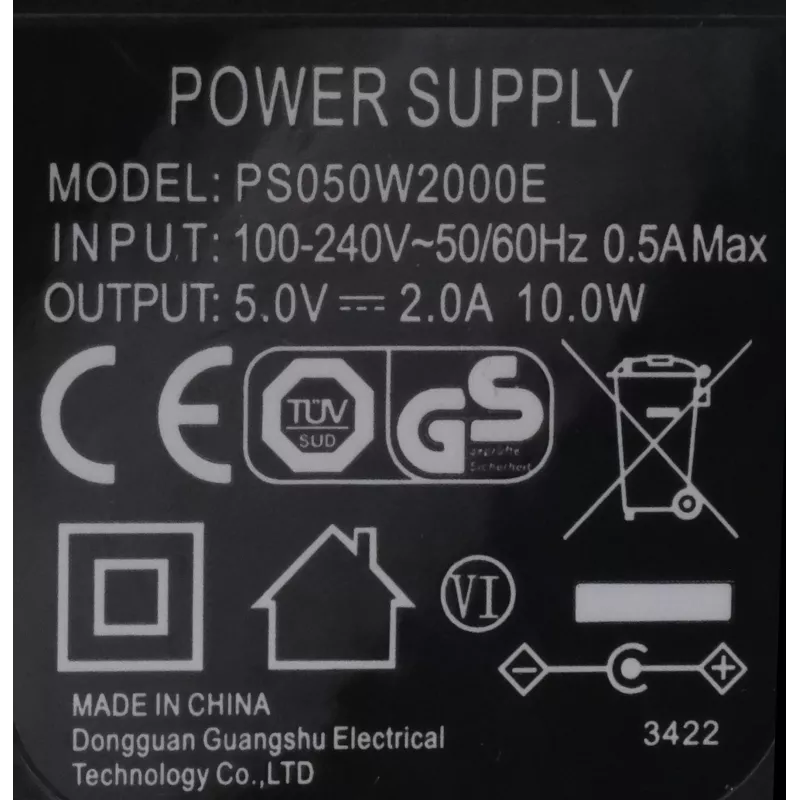 EXSYS EX-6981 5V 2A 10W AC/DC Netzteil mit 5,5mm DC-Hohlstecker