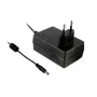 MEAN WELL GSM36E12-P1J Medizinisches Netzteil, 12V DC 3A 36W, EU-Stecker, 2,1x5,5mm DC-Hohlstecker
