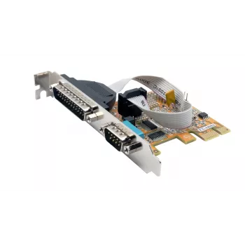 EXSYS EX-44083 PCIe 2-Port RS-232 Serielle Karte, ASIX AX99100, DB9, Low Profile