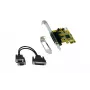 EXSYS EX-44343-2S 2-Port RS-232 PCI Express Serielle Karte, MosChip MCS9901, Low Profile