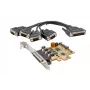EXSYS EX-44354 4-Port PCIe RS-232 Serielle Karte mit Low-Profile-Bracket, FTDI-Chipsatz
