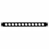 EXSYS EX-49298 19 inch 1U Rack-Panel mit 12 D-Typ-Aussparungen, Schwarz