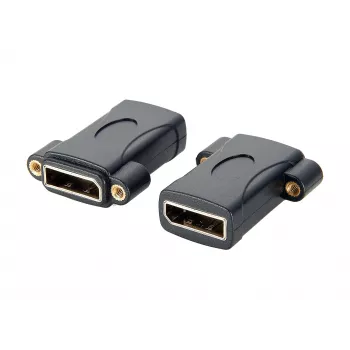 EXSYS EX-49304 Panel-Mount DisplayPort Buchse-zu-Buchse Adapter, verschraubbar, 8K 60Hz