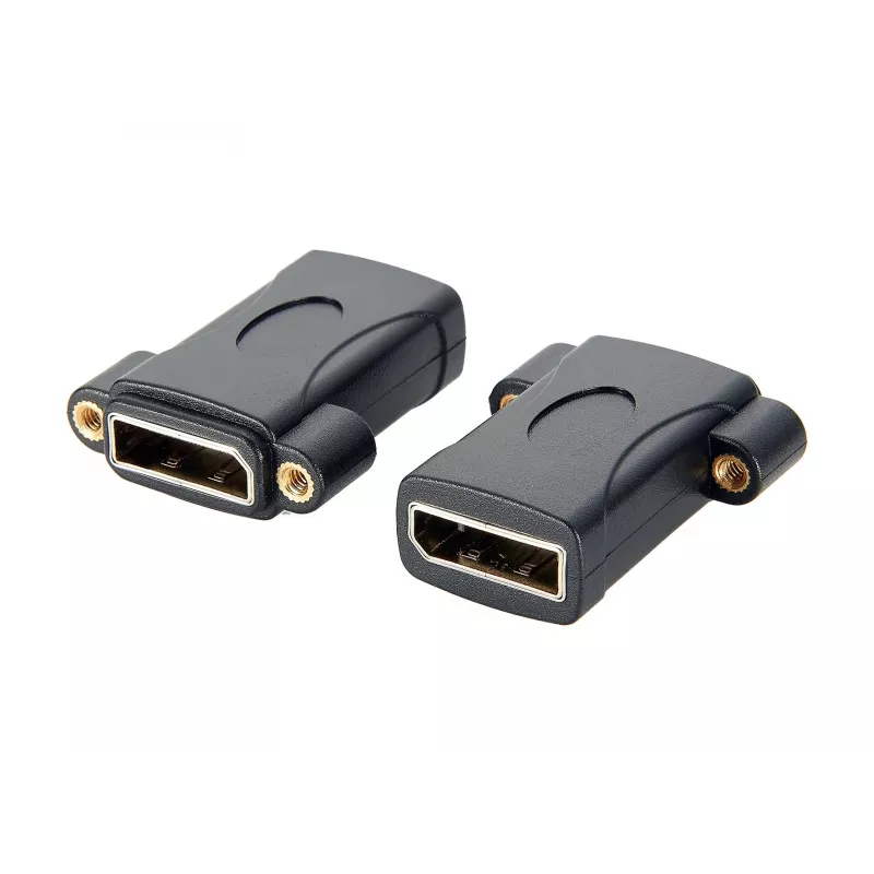 EXSYS EX-49304 Panel-Mount DisplayPort Buchse-zu-Buchse Adapter, verschraubbar, 8K 60Hz
