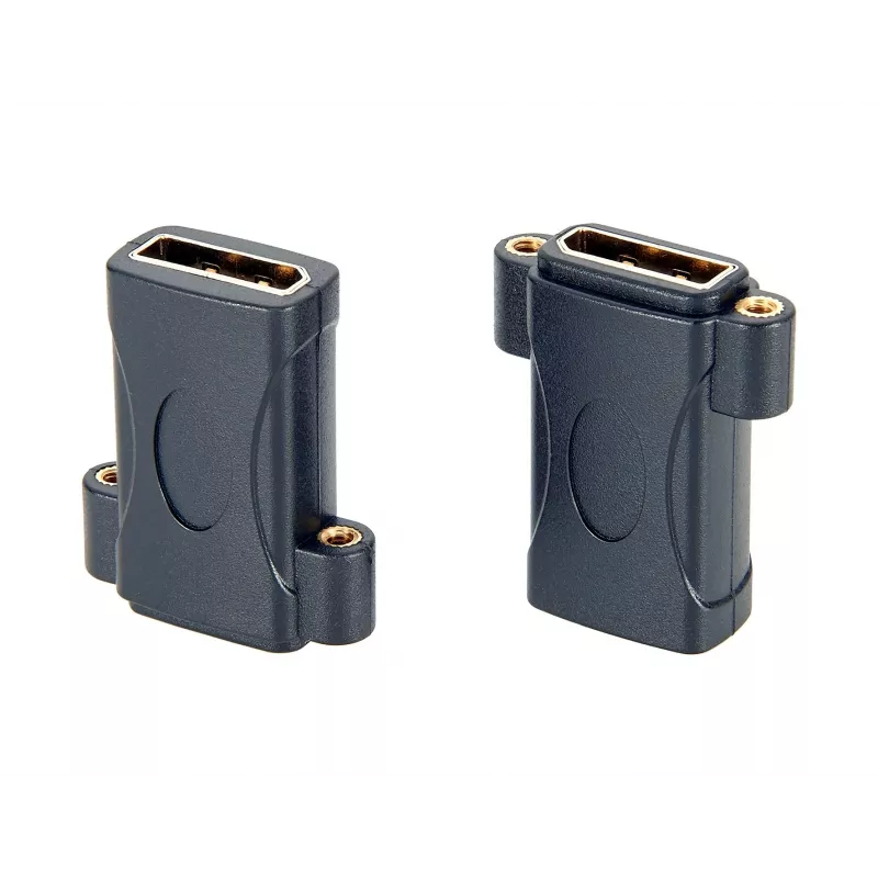 EXSYS EX-49304 Panel-Mount DisplayPort Buchse-zu-Buchse Adapter, verschraubbar, 8K 60Hz