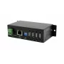 EXSYS EX-6003HMVS-POE-ON 4-Port USB 2.0 über Gigabit Ethernet Server mit PoE, 15KV ESD-Schutz