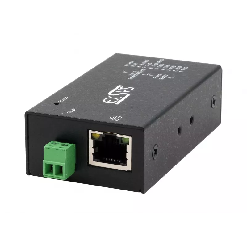 EXSYS EX-6131-2 Industrieller Ethernet-zu-Seriell Device Server, RS-232/422/485, DIN-Schienen- und Wandmontage