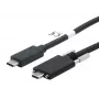 EXSYS USB-C auf USB-C 3.2 Gen 2x1 Kabel mit Sicherungsschrauben, 2m, Schwarz EX-K1591V-2.0