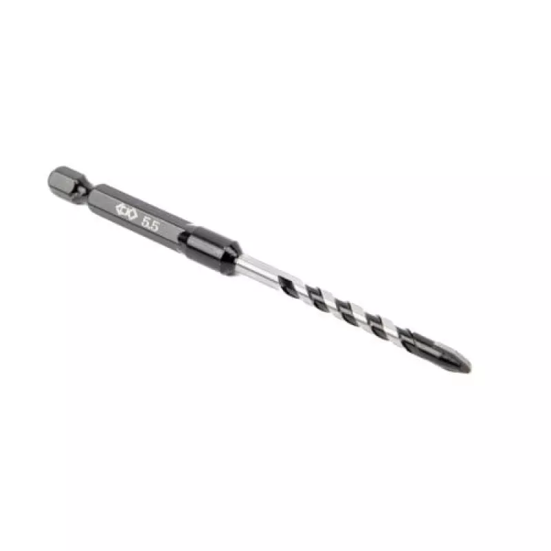 C.K Tools T3115 055 Fliesenbohrer mit Hartmetallspitze 5,5 mm, 1/4 Zoll Sechskantschaft